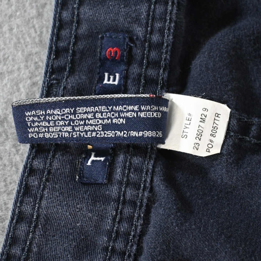 THRE3 Mens Cargo Shorts Size 38 Navy Blue 100%‎ Cotton Casual 232507M2 - Picture 5 of 10